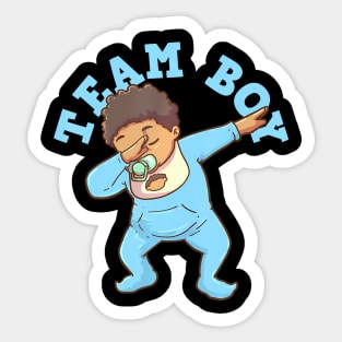 Gender Reveal Team Boy Sticker